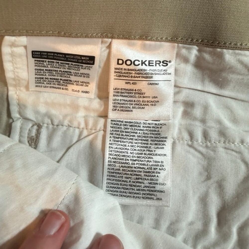 58 Dockers Flex Comfort Pants Mens Stretch Waist Khaki Casual Big Tall - Picture 4 of 9